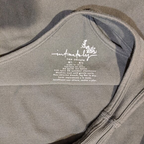 Free People Intimately - Hayley Racerback Brami Tank | Medium/Large | Army Green - Picture 4 of 9